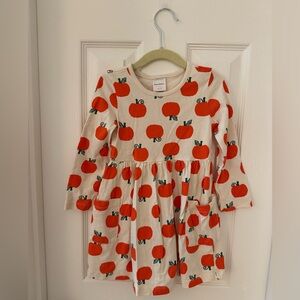 Hanna Andersson Pumpkin Patterned Dress, 3T